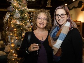 Lori Sen, left, with Kayla Smith during the VIP Grand Opening of Wabi Sabi Home and Design Studio.