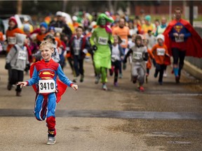 Participants take part in the Halloween Howl on Oct. 29, 2016. The annual run is organized by the Alberta Diabetes Foundation to raise awareness and support for life-changing diabetes research.