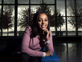 Canadian singer and songwriter Ruth Berhe, better known as Ruth B, poses for a photograph in Toronto on Thursday, November 3, 2016.