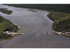 Saskatchewan Energy Minister Dustin Duncan says the government will need time to review Husky Energy's report submitted Thursday on an oil spill in Saskatchewan. Husky Energy says shifting ground is the reason a section of its pipeline burst in July, leaking an estimated 225,000 litres of crude and condensate into the North Saskatchewan River, including near Maidstone, Sask., on July 22, 2016.