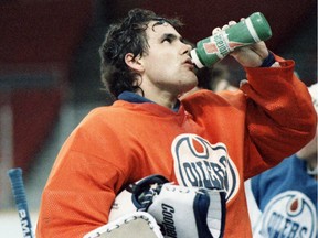Edmonton Oilers goaltender Daryl Reaugh is a circa 1988 file photo.