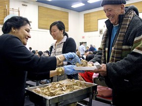 The Bissell Centre's annual New Year's Day dinner is on again after donors and volunteers stepped forward to cater and supply the charitable event.