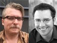 David van Belle, left, and Richard Van Camp have been named the 2017 Metro Federation Writers in Residence.