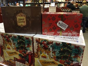 Holiday whisky and beer advent calendars at the Keg n Cork.