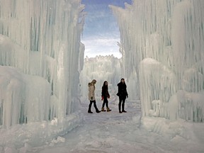 A pre-opening tour of the Ice Castle at Hawrelak Park in Edmonton was held on Dec. 22, 2016.