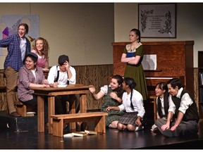 A scene from Schoolhouse, by students of Millwoods Christian School.