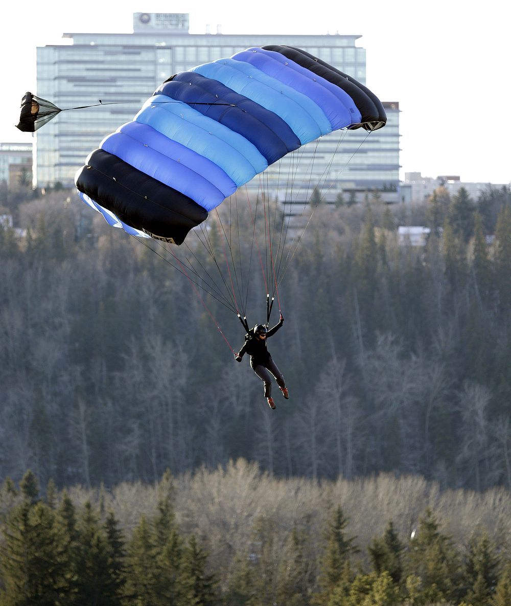 Photos: BASE jumping off Edmonton's Pearl Tower | Edmonton Photos: BASE jumping off Edmonton's Pearl Tower | Edmonton