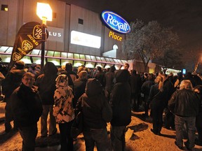 Fans wait outside Rexall Place before Paul McCartney's Nov. 28, 2012 concert. It was the first of two performances. Tickets sold out in a matter of minutes for both shows.