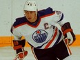 Edmonton Oilers star Wayne Gretzky during NHL action against the Los Angeles Kings on Dec. 19, 1984.