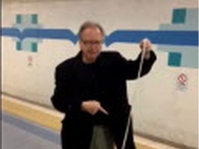 The Crown prosecutor's office is expected to decide if charges will be laid against a man who approached two young women wearing hijabs at the University LRT Station in Edmonton on Nov. 8, 2016, pulled a rope from his pocket and tied it in a noose before saying, "This is for you."