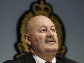 Staff Sgt. Bill Clark with the Edmonton Police Service Homicide Section, seen in a 2016 photo, said the citizens of Rimbey were "instrumental" in passing along information on the whereabouts of a suspect in the killing of Frederick Dunn.