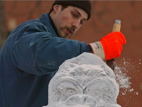 Chef Steve Buzak has carved at the Ice On Whyte festival, as well as at international events.