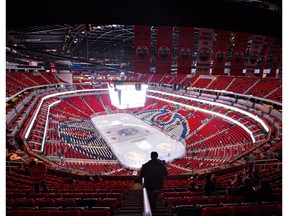 Home of the Edmonton Oilers, Rogers Place, on opening night before the Oilers take on the Calgary Flames in Edmonton, Alta., on Oct. 12, 2016. (The Canadian Press)