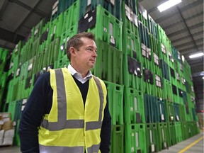 Ken Rosenau, director of operations, standing at the Rosenau Transport's big warehouse and distribution centre run by Acropolis Warehousing, opened this fall at the Edmonton International Airport in Edmonton, Monday, Dec. 5, 2016.