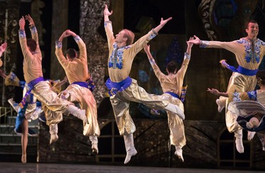 Members of the Shumka dancers, Citie Ballet, and Ukrainian's Virsky and Kyiv Ballet companies take part in Clara's Dream, Edmontons' Ukrainian Nutcracker on Wednesday, December 28, 2016 at the Jubilee Auditorium in Edmonton. The shows are on December 29th and 30th.