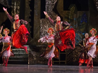 Members of the Shumka dancers, Citie Ballet, and Ukrainian's Virsky and Kyiv Ballet companies take part in Clara's Dream, Edmontons' Ukrainian Nutcracker on Wednesday, December 28, 2016 at the Jubilee Auditorium in Edmonton. The shows are on December 29th and 30th.