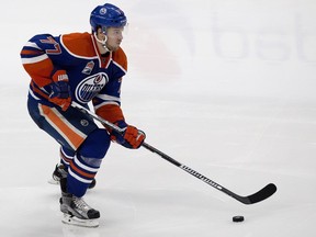 The Edmonton Oilers' Oscar Klefbom (77) during third period NHL action against the New York Rangers at Rogers Place, in Edmonton on Sunday Nov. 13, 2016. The Rangers won 3-1. Photo by David Bloom Photos off Oilers game for multiple writers copy in Nov. 14 editions.