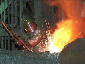 A steel manufacturing facility in a Postmedia file photo.