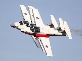 The Snowbirds aerial acrobatic team performing recently.