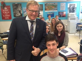 Education Minister David Eggen was all smiles in an Ardrossan classroom today as he announced world-leading results for Alberta students on international PISA tests.
