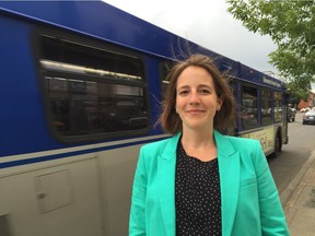 Sarah Feldman, a city planner leading the public engagement to develop a new 10-year strategy for public transit.