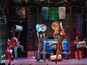 A scene from Stomp, which comes to the Jubilee Jan. 10-11.