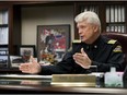 Edmonton fire Chief Ken Block is looking at equipping fire crews with naloxone, the treatment drug for opioids like fentanyl and carfentanil, he told Postmedia during a year-end interview at Fire Station #1, on Tuesday Dec. 6, 2016.