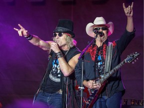 Big & Rich close out the first day at Country Thunder at Prairie Winds Park in Calgary, Ab., on Friday August 19, 2016. Mike Drew/Postmedia