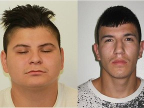Blake Anderson, 21, of Slave Lake, and 24-year-old Atikameg resident Patrick Letendre are wanted on a charge of second-degree murder stemming from a Jan. 14 incident and are considered to be dangerous and possibly armed.
