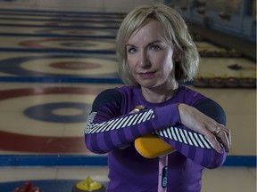 Avonair Curling Club's Chana Martineau is competing in the Alberta Scotties in St. Albert this week while wearing a ring that belonged to her mother, a former curler who passed away on Dec. 31, 2016. (Shaughn Butts)