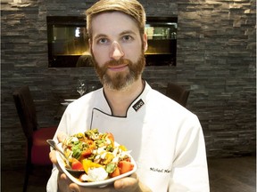 Michael Hassall is one of the chefs preparing snacks - gratis - at the launch of Cultivating Connections Feb. 3.