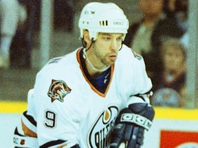 Edmonton Oilers forward Bill Guerin in April 1998.
