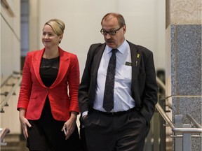 PC party president Katherine O'Neill and interim party leader Ric McIver have very different versions of the vote that suspended Jason Kenney operative Alan Hallman this past Saturday.
