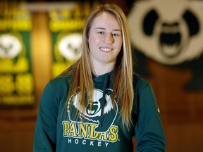 University of Alberta Pandas hockey player Alex Poznikoff is off to represent Team Canada in the Winter Universiade, which kicks off Jan. 29 in Almaty, Kazakhstan. (Larry Wong)
