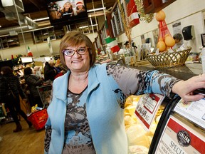 Teresa Spinelli in one of her Edmonton Italian Centre Shop locations. The business has grown from one location and 30 employees to 509 workers spread across four shops.