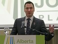 Deron Bilous, Alberta Minister of Economic Development & Trade, speaks at a November 2016 event.