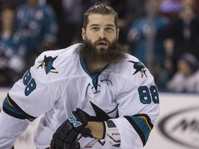 San Jose Sharks defenceman Brent Burns.