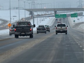 The northeast portion of the Anthony Henday in Edmonton, Thursday, January 5, 2017.