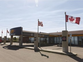 The Via Rail Canada station is seen at 12304 121 Street in Edmonton, Alta., on Monday May 2, 2016. The station has been converted to include a Greyhound bus terminal.