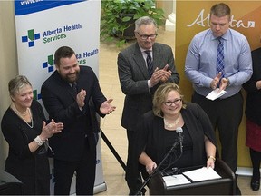 Alberta Health Minister announces extended services for Sylvan Lake on Jan. 16, 2017.