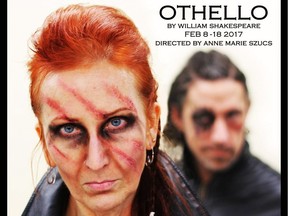 Poster for the play Othello that the Walterdale has cancelled.