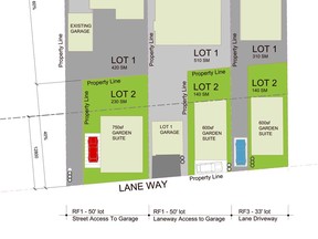 Architect Sherri Shorten illustrates how second lots could be created in Edmonton's mature neighbourhoods.