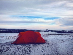 The loneliness of the long distance trekker is captured by Edmonton's Sarah Jackson who sleeps out most nights on her 11,500-km hike along The Great Trail from Victoria, BC to St. John's, NL. She is was in Trois Rivieres, QC on the weekend and hopes to complete the last 2,700 km by the end of May.