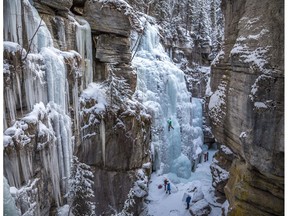 Maligne Canyon has always attracted climbers to its 30-metre-high frozen ice walls. But now the canyon, with its stunning natural ice formations is  known to attract those with a marriage proposal in mind.