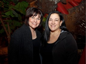 Vickie Gauthier, left,  with Elaan Zaleschuk at Fortune Falls at the Citadel Theatre.