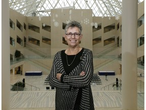 Candice Stasynec at Edmonton City Hall on January 31, 2017, her last day as an employee for the City of Edmonton, where she worked for 39 years.