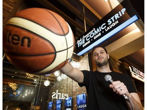 Comedian and former basketball player Ethan Sir poses for a photo before a show at Rick Bronson's The Comic Strip at West Edmonton Mall in Edmonton on Thursday, February 23, 2017.