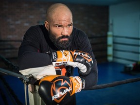 Boxer Ryan Ford poses for a photo at Avenue Boxing Club in Edmonton on Jan. 6, 2016.
