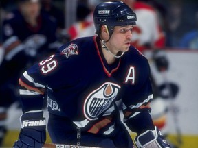 Edmonton Oilers centre Doug Weight on Feb. 13, 1997, in Calgary against the host Flames.