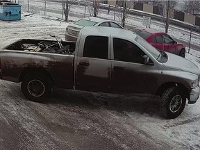 Edmonton police are searching for this light coloured Dodge pickup in connection to a fatal shooting on Jan. 21, 2017.